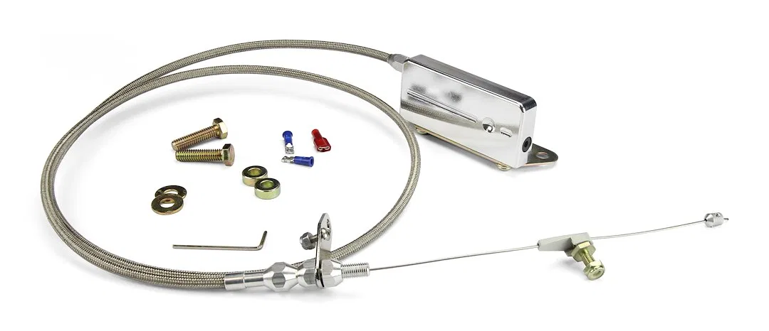 KD-2400HT – LOKAR Auto Trans Kickdown Cable, For Use With Th400 Transmission Stainless Steel Housing